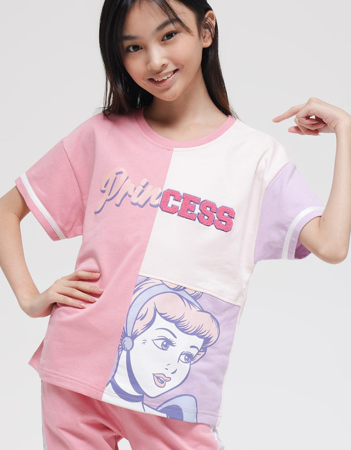 Disney Snow White Print Kaos Anak Perempuan
