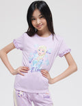 Disney Frozen Elsa Print Kaos Anak Perempuan
