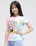 Disney Short Sleeve T-Shirt Print Minnie N Daisy