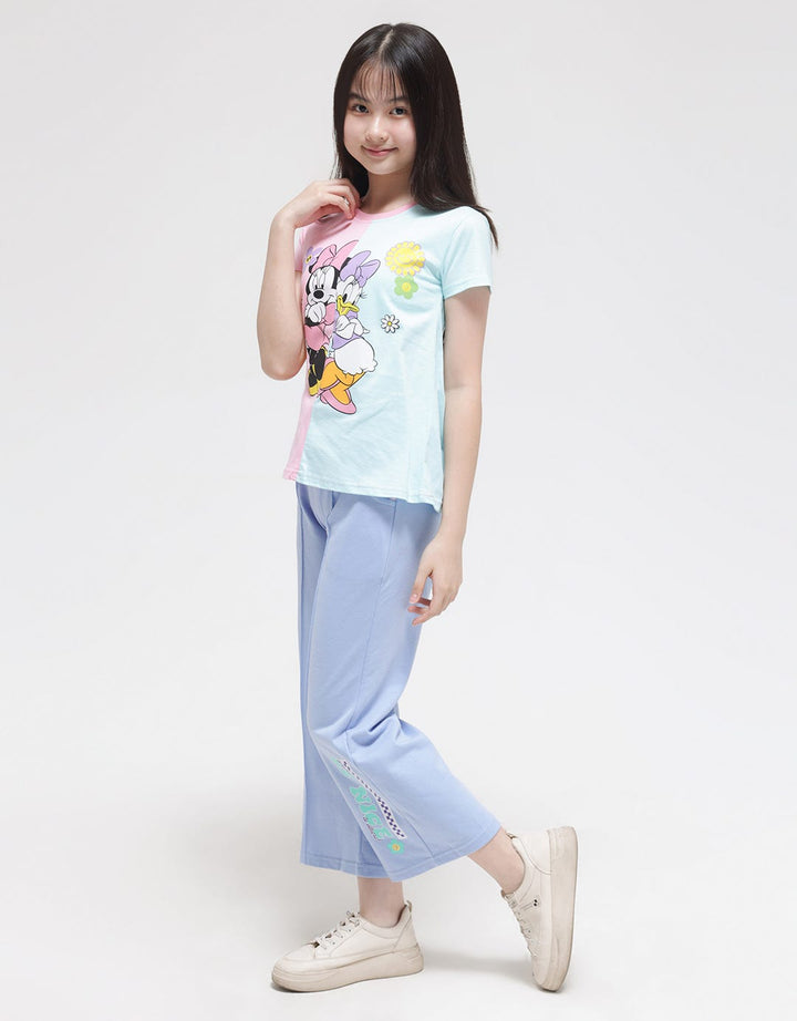 Disney Short Sleeve T-Shirt Print Minnie N Daisy