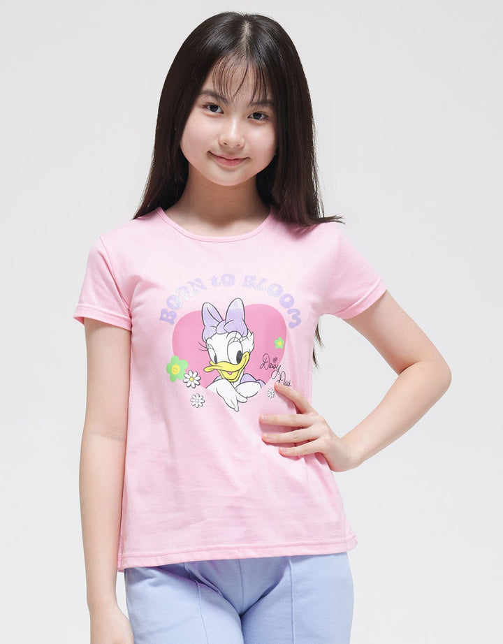 Disney Short Sleeve T-Shirt Print Daisy Born To Bloom