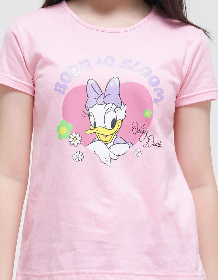 Disney Short Sleeve T-Shirt Print Daisy Born To Bloom