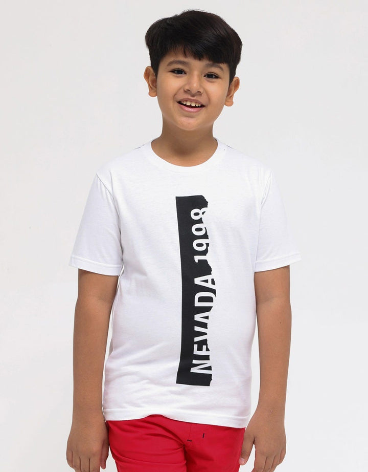Nevada Artwork Print Kaos Anak Laki-laki