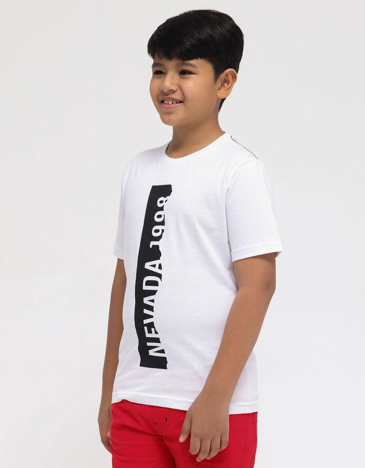 Nevada Artwork Print Kaos Anak Laki-laki