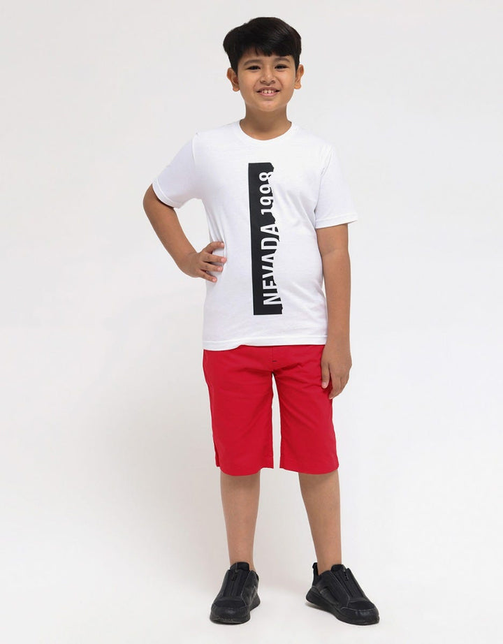 Nevada Artwork Print Kaos Anak Laki-laki