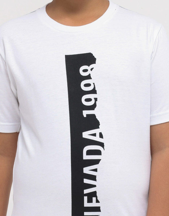 Nevada Artwork Print Kaos Anak Laki-laki