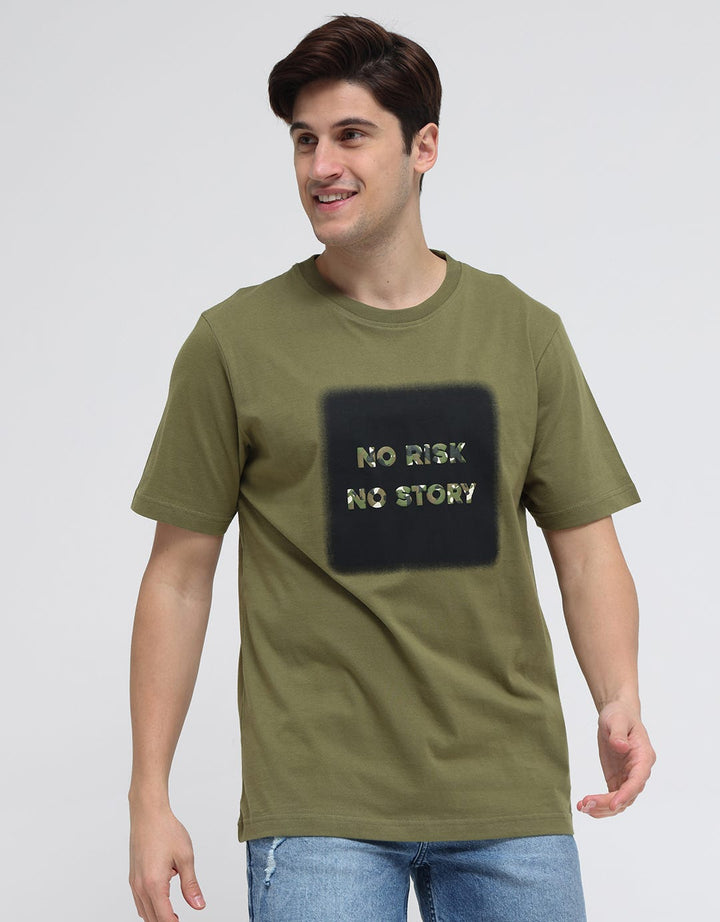 Nevada Camo Print Kaos Pria