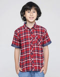 Little M Checked Yarndyed Kemeja Anak Laki-laki