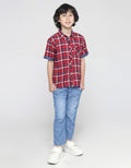 Little M Checked Yarndyed Kemeja Anak Laki-laki