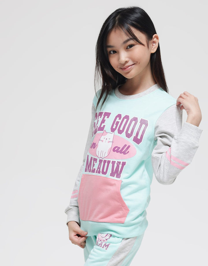 Nevada Meaw Glitter Girls Sweater