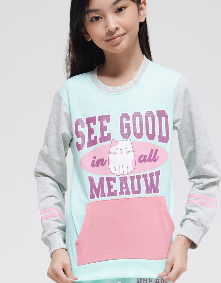 Nevada Meaw Glitter Girls Sweater