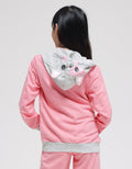 Nevada Jacket Knit With Hoodie Print Grow Glitter