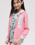 Nevada Jacket Knit With Hoodie Print Grow Glitter