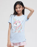 Aero Unicorn Rainbow Hair Girls T-shirt