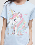 Aero Unicorn Rainbow Hair Girls T-shirt