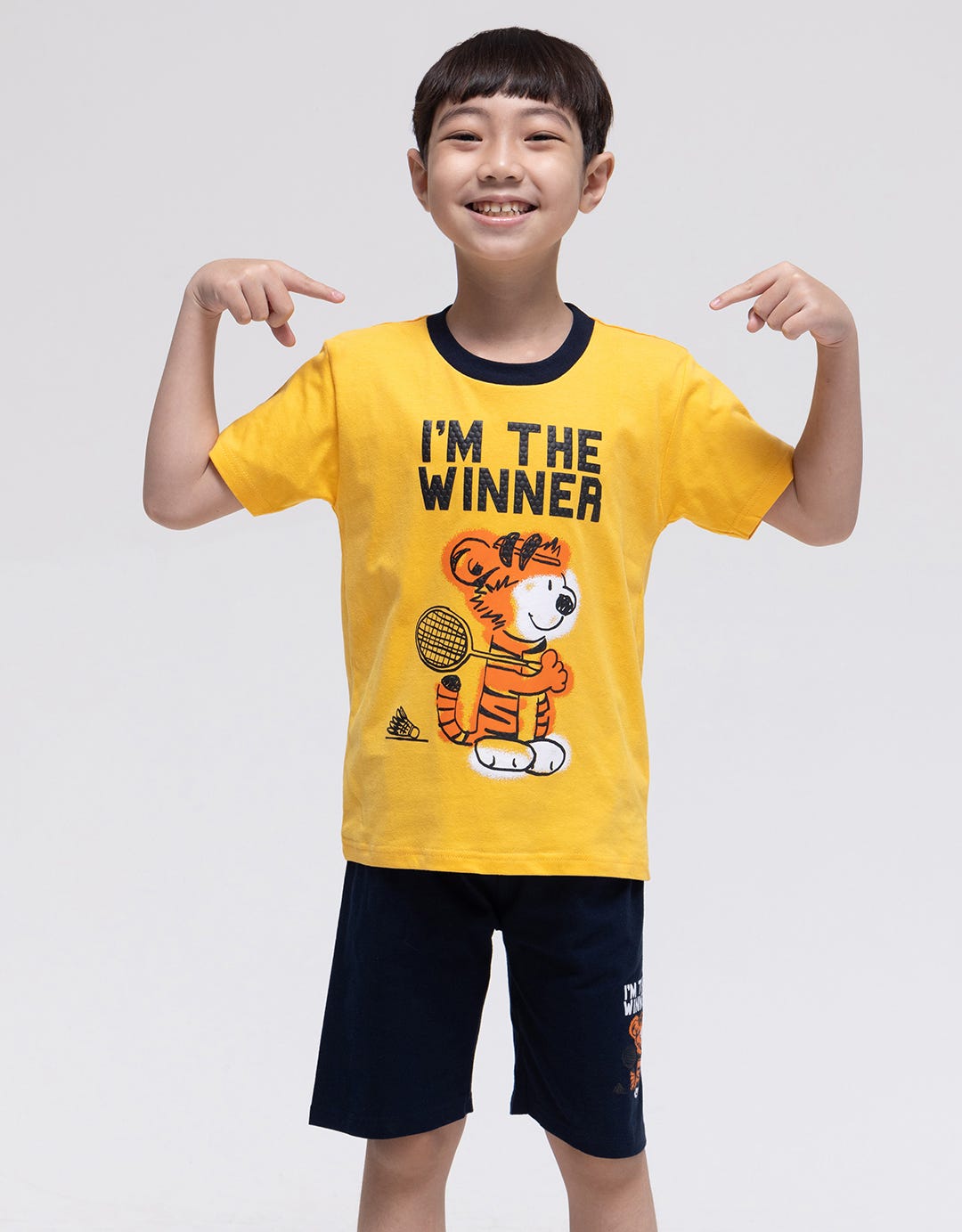 Little M Set T-Shirt Tiger Lets Go On Adventur