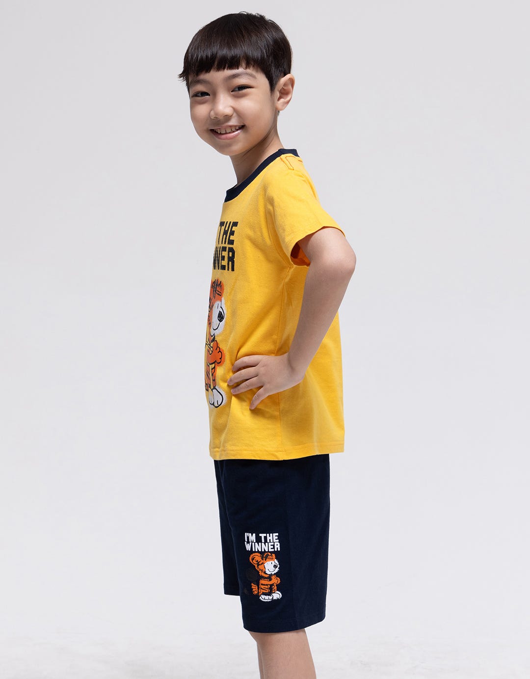 Little M Set T-Shirt Tiger Lets Go On Adventur
