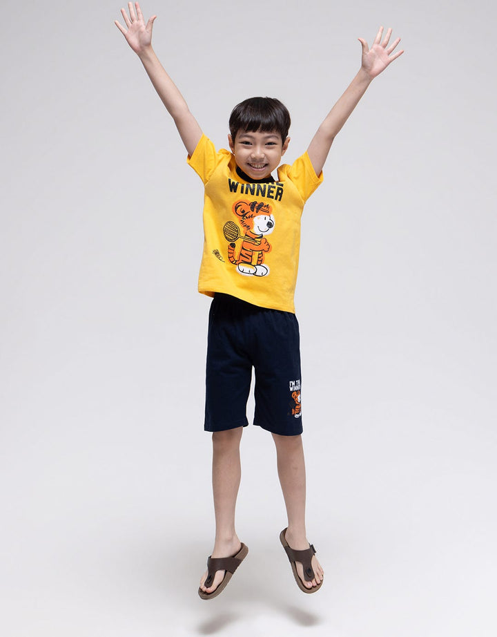 Little M Set T-Shirt Tiger Lets Go On Adventur