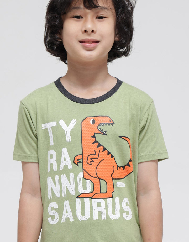 Little M Pakaian Setelan Print Tyranasaurus