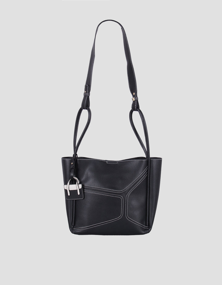 Bellezza Stitching Look Shoulder Bag
