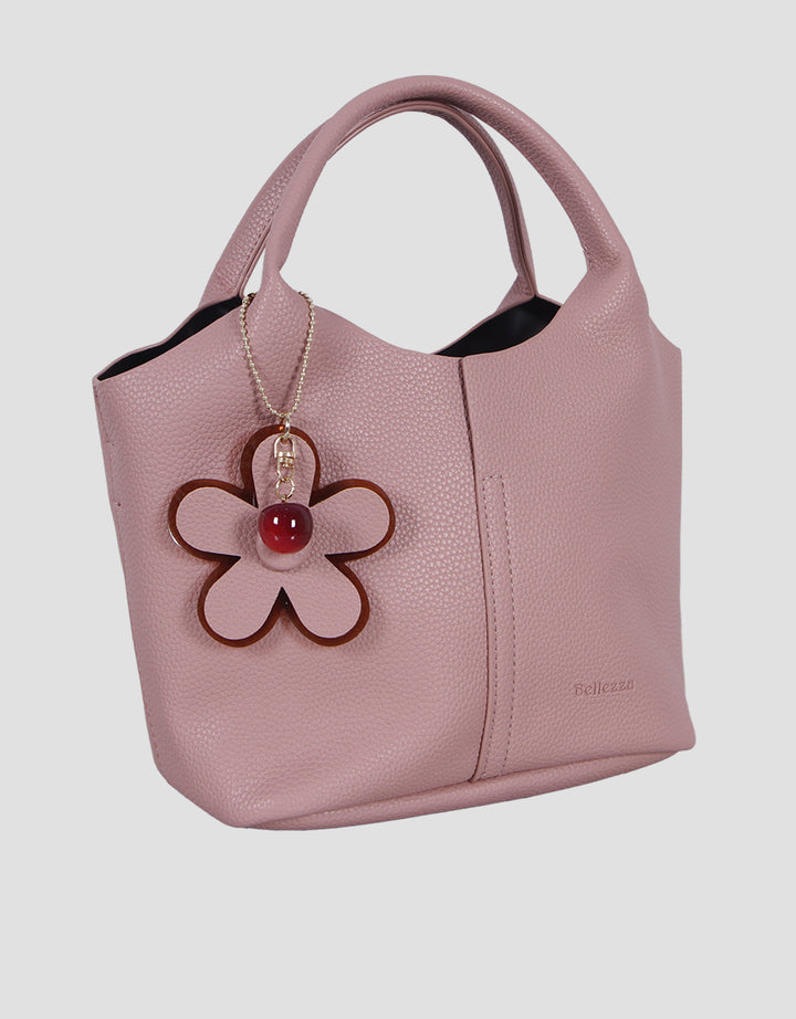 Bellezza Flower Detail Hand Bag Wanita