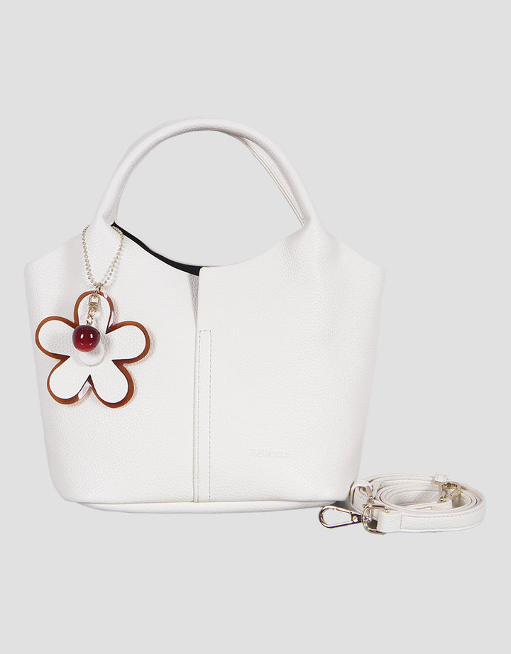 Bellezza Flower Detail Hand Bag Wanita