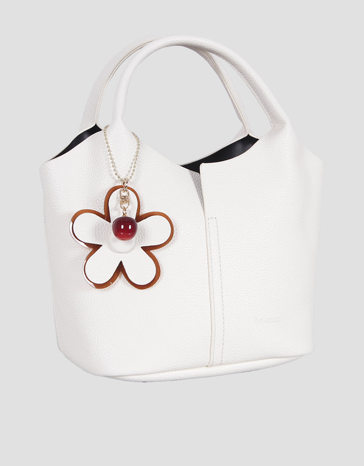 Bellezza Flower Detail Hand Bag Wanita