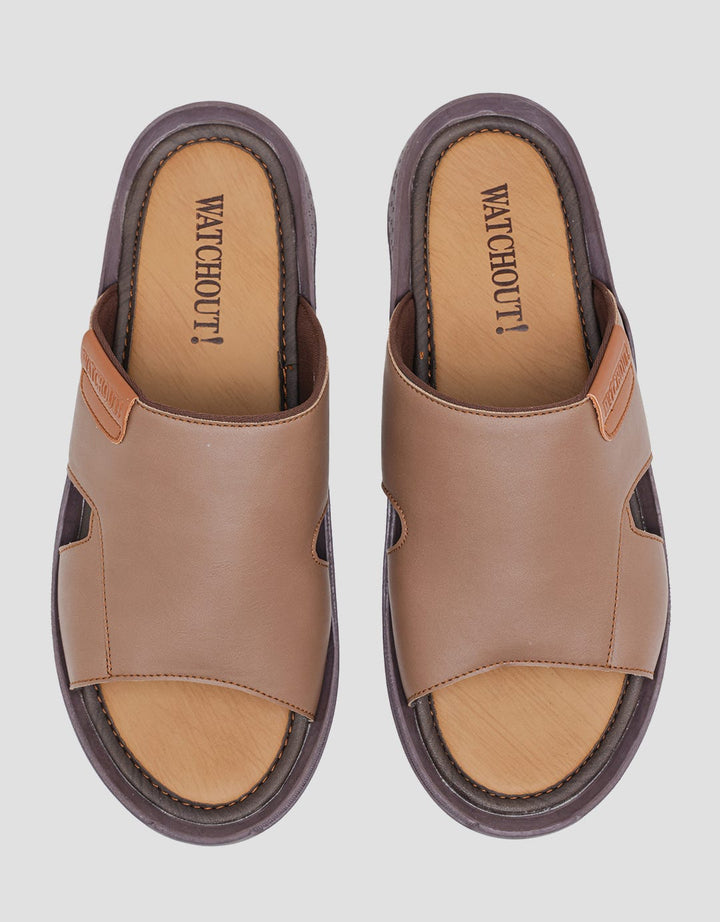 Watchout Stitch Detail Men's Slider Sandals