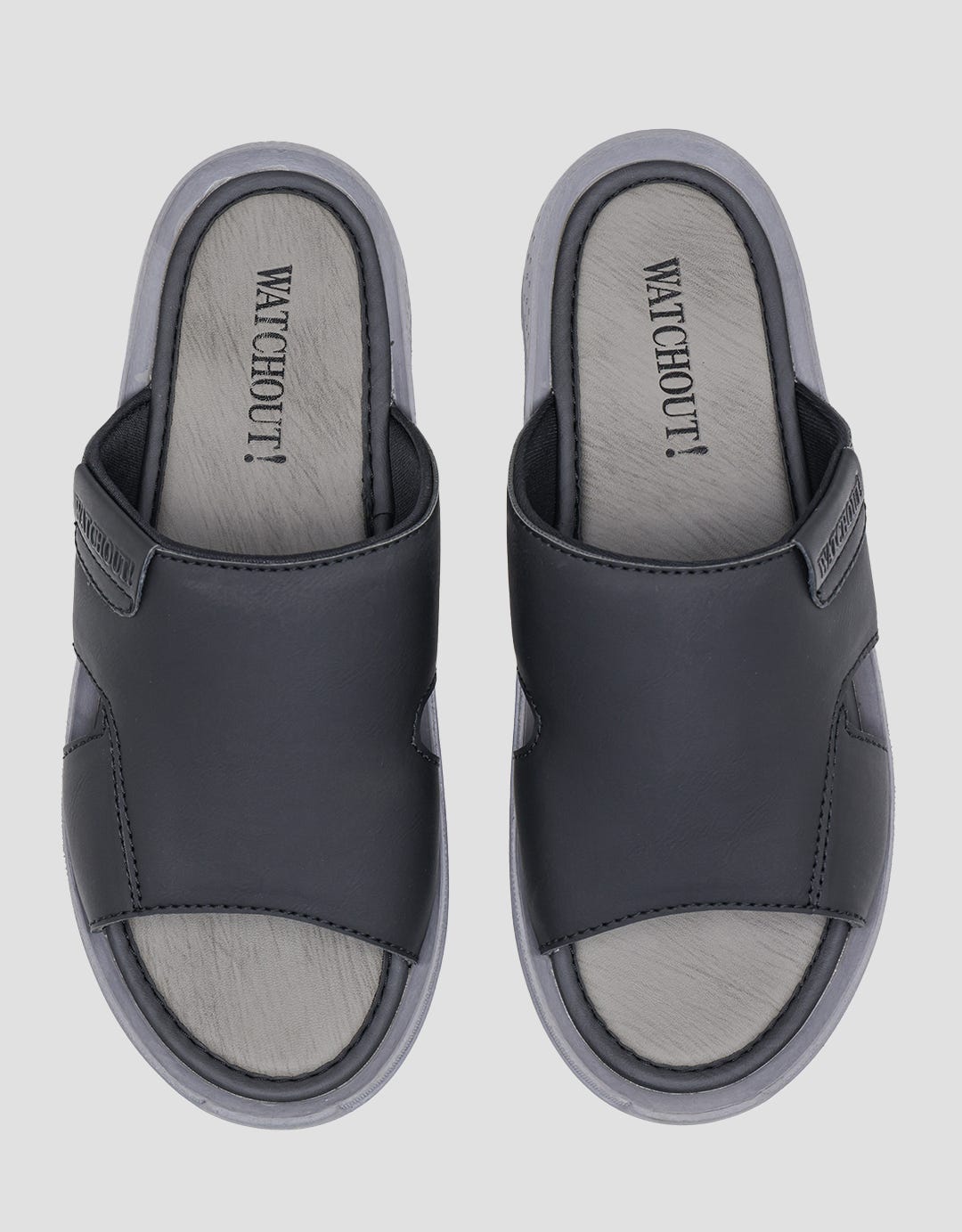 Watchout Stitch Detail Men's Slider Sandals