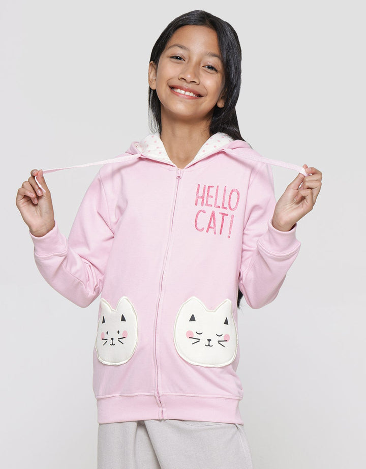 Aero Cat Ear Girls Hoodie Jacket