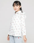Aero Long Sleeve Shirt Print Flower Shoulder Geber
