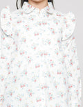 Aero Long Sleeve Shirt Print Flower Shoulder Geber