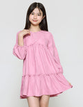 Girls Corduray Aero Midi Dress with Chest Buttons