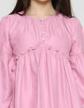 Girls Corduray Aero Midi Dress with Chest Buttons