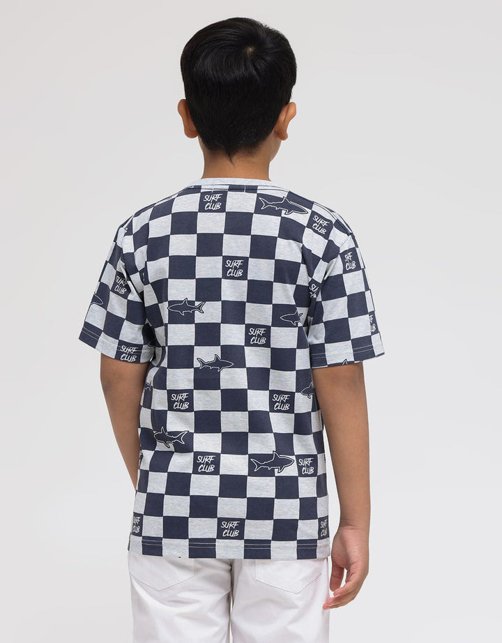Aero Check Surf Shark Boys T-Shirt