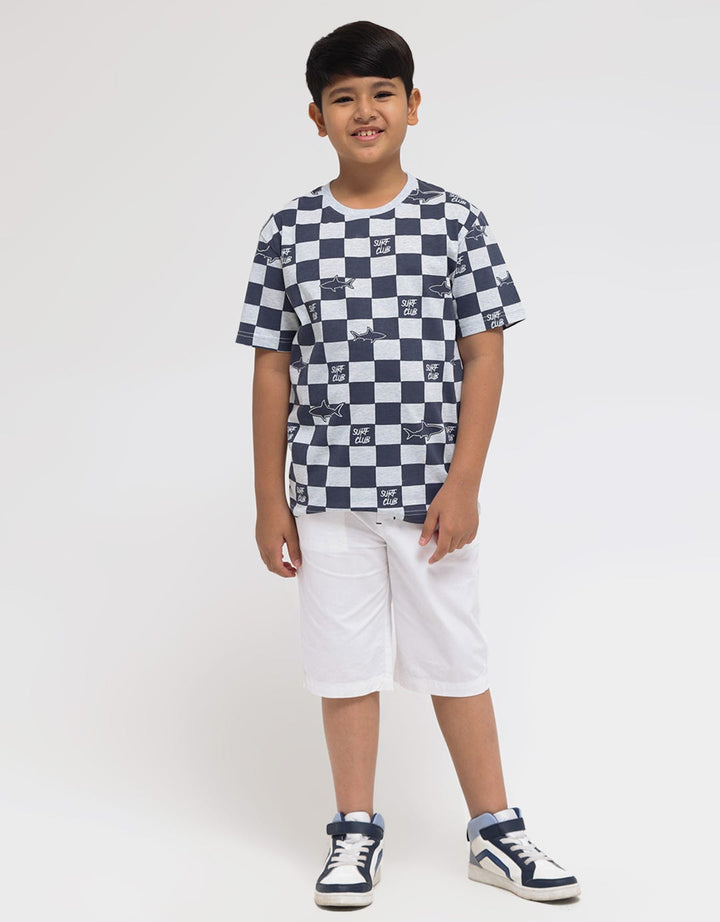 Aero Check Surf Shark Boys T-Shirt