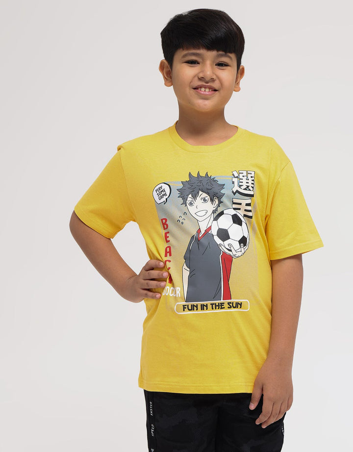 Aero Short Sleeve T-Shirt Print Anime Print