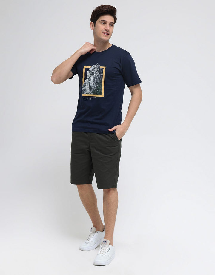 Walrus Kaos Lengan Pendek Print Mountain
