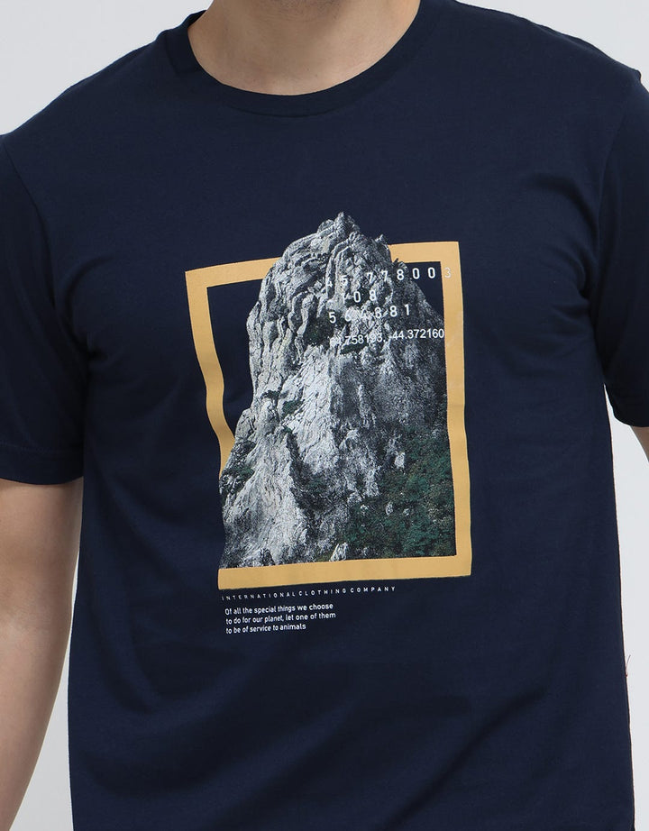 Walrus Kaos Lengan Pendek Print Mountain