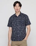 Watchout! Jeans Short Sleeves Shirt Motif Full Print