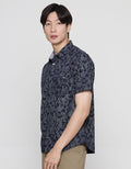 Watchout! Jeans Short Sleeves Shirt Motif Full Print