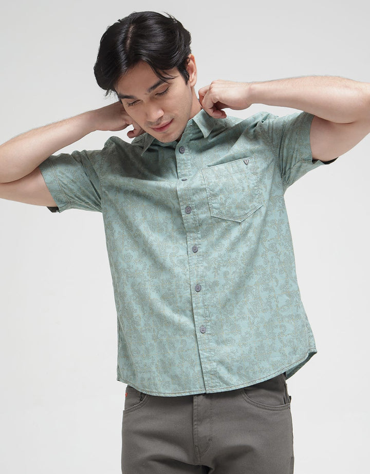 Watchout! Jeans Short Sleeve Shirt Full Print