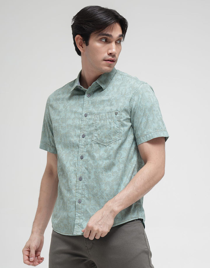 Watchout! Jeans Short Sleeve Shirt Full Print