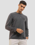 Watchout! Long Sleeve Jeans T-Shirt Brand Wording