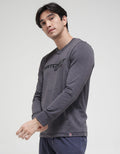 Watchout! Long Sleeve Jeans T-Shirt Brand Wording