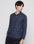 Watchout! Jeans Long Sleeves Shirt Plaid Look