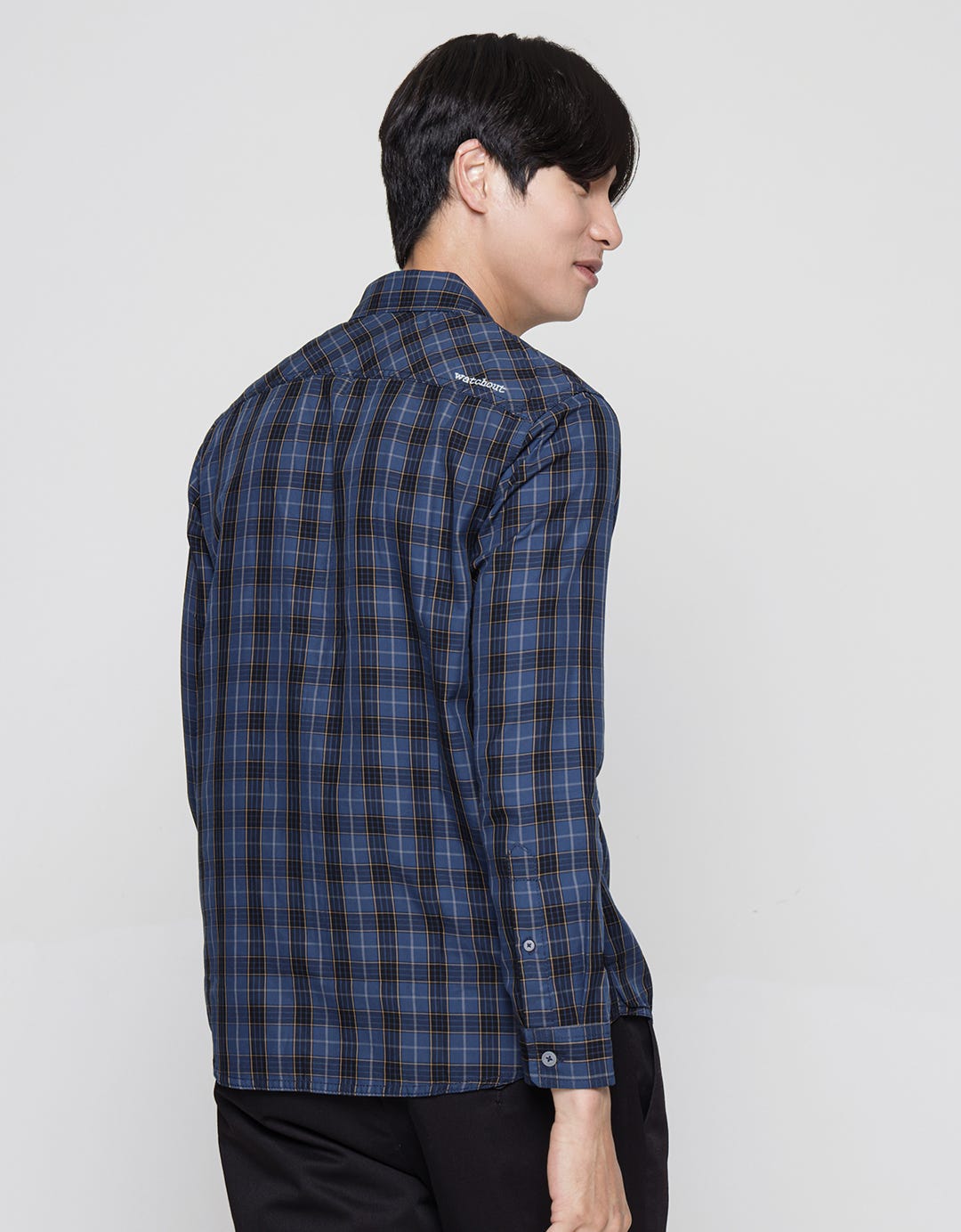 Watchout! Jeans Long Sleeves Shirt Plaid Look