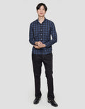 Watchout! Jeans Long Sleeves Shirt Plaid Look