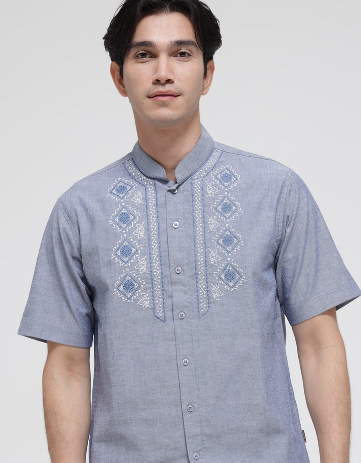 Al Mustika Baju Koko Feather Short