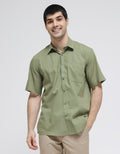 Stanley Adams Cotton Linen Men's Regular Shirt
